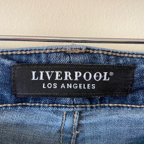 Liverpool Los Angeles US 6 skinny jeans blue low rise button fly punk - Picture 4 of 9